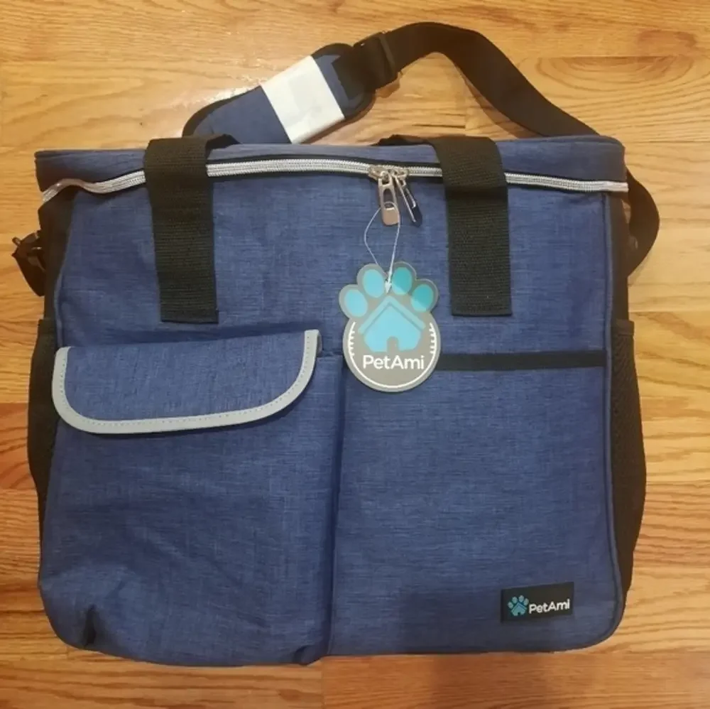 PetAmi Dog Travel Bag Airline Approved - Blue! NWT - REMOVABLE SEPERATION!
